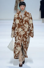 Load image into Gallery viewer, JIL SANDER AW18 FLORAL WOOL AND ALPACA-BLEND COAT