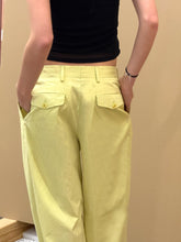 Load image into Gallery viewer, DRIES VAN NOTEN TAILORED PANTS IN LIME