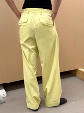 Load image into Gallery viewer, DRIES VAN NOTEN TAILORED PANTS IN LIME