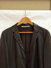 Load image into Gallery viewer, JIL SANDER DARK BROWN LEATHER BLAZER