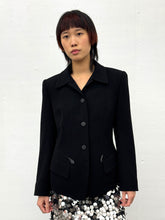 Load image into Gallery viewer, HERMÈS BLACK TAILORED WOOL BLAZER
