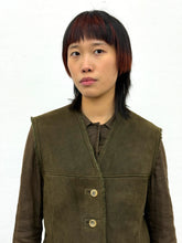 Load image into Gallery viewer, JIL SANDER LEATHER SHEARLING VEST