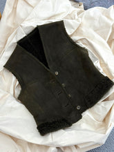 Load image into Gallery viewer, JIL SANDER LEATHER SHEARLING VEST