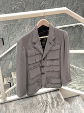 Load image into Gallery viewer, JEAN PAUL GAULTIER 'CYBERBABA' BEIGE/BLACK UTILITY JACKET