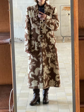 Load image into Gallery viewer, JIL SANDER AW18 FLORAL WOOL AND ALPACA-BLEND COAT