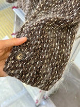 Load image into Gallery viewer, GIORGIO ARMANI BROWN BELTED WOOL-MOHAIR-JACKET