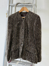 Load image into Gallery viewer, GIORGIO ARMANI BROWN BELTED WOOL-MOHAIR-JACKET