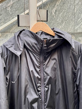 Load image into Gallery viewer, PRADA ANTHRAZIT HOODED RAIN COAT