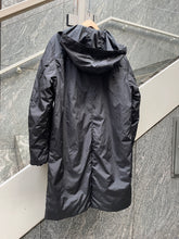 Load image into Gallery viewer, PRADA ANTHRAZIT HOODED RAIN COAT