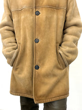 Load image into Gallery viewer, PRADA HOODED SHEARLING LEATHER COAT