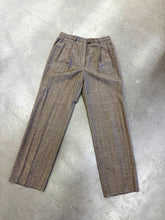 Load image into Gallery viewer, LAURÉL BY ESCADA BROWN PINSTRIPE WOOL SUIT