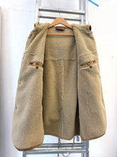 Load image into Gallery viewer, PRADA HOODED SHEARLING LEATHER COAT