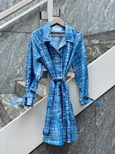 Load image into Gallery viewer, 2010 REISSUE OF 1996 PRADA PLAID BELTED RAIN COAT