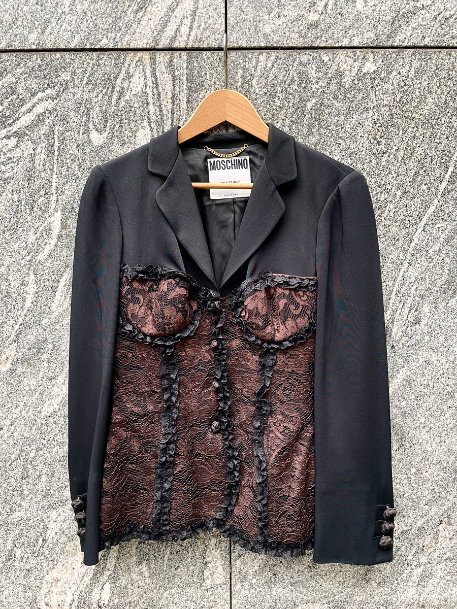 アウターその他 MOSCHINO COUTURE Woman Blazer Black 05050560 1555 Moschino Pre-Owned 2010s Rock N Roll sequin-embellished