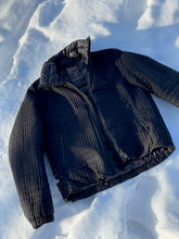 Load image into Gallery viewer, PRADA BLACK GRID QUILTED DOWN JACKET