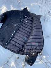Load image into Gallery viewer, PRADA BLACK GRID QUILTED DOWN JACKET