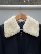 Load image into Gallery viewer, MAISON MARGIELA DARK BLUE BLOUSON JACKET WITH SHEARLING
