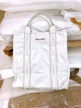 Load image into Gallery viewer, MIU MIU PATENT WHITE LEATHER BAG
