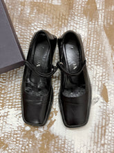 Load image into Gallery viewer, PRADA BLACK FLATS WITH VELCRO STRAP (37,5)
