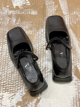 Load image into Gallery viewer, PRADA BLACK FLATS WITH VELCRO STRAP (37,5)
