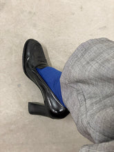 Load image into Gallery viewer, PRADA BLACK HEELED PENNY LOAFER (38)
