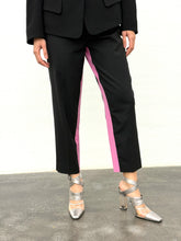 Load image into Gallery viewer, PRADA ANKLE LENGTH BLACK/PINK WOOL TROUSERS
