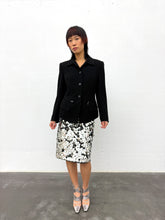 Load image into Gallery viewer, DRIES VAN NOTEN SEQUIN MIDI SKIRT IN WOOL &amp; SEQUINS
