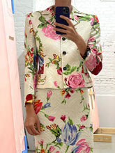 Load image into Gallery viewer, DOLCE&amp;GABBANA FLORAL EMBROIDERED SILK BLEND ENSEMBLE

