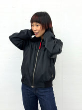 Load image into Gallery viewer, DARK BLUE PRADA BOMBER BLOUSON SHEARLING JACKET
