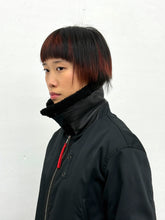 Load image into Gallery viewer, DARK BLUE PRADA BOMBER BLOUSON SHEARLING JACKET
