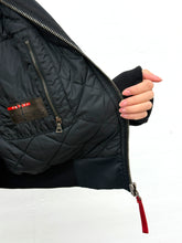 Load image into Gallery viewer, DARK BLUE PRADA BOMBER BLOUSON SHEARLING JACKET
