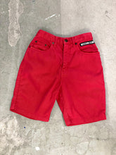 Load image into Gallery viewer, MOSCHINO RED DENIM SHORTS
