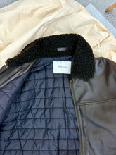 Load image into Gallery viewer, MEN'S RENÉ LEZARD FULLY LINED LEATHER JACKET W/ SHEARLING COLLAR
