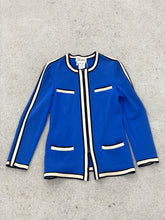 Load image into Gallery viewer, ESCADA YVES KLEIN BLUE ZIP JACKET

