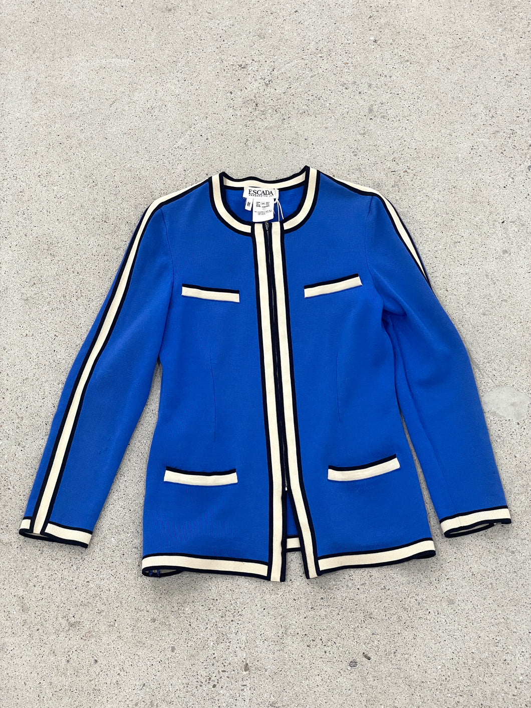 ESCADA YVES KLEIN BLUE ZIP JACKET