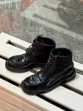 Load image into Gallery viewer, PRADA BLACK LEATHER BOOTS (38)
