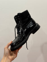 Load image into Gallery viewer, PRADA BLACK LEATHER BOOTS (38)
