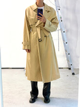 Load image into Gallery viewer, RENÈ LEZARD BEIGE COTTON TRENCH COAT
