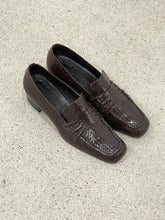 Load image into Gallery viewer, JIL SANDER DARK BROWN WOVEN HEELED SHOES (38)

