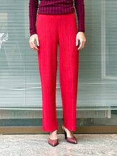 Load image into Gallery viewer, PLEATS PLEASE ISSEY MIYAKE RED PANTS
