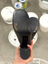 Load image into Gallery viewer, DOLCE&amp;GABBANA BLACK PATENT LEATHER MULES (39)
