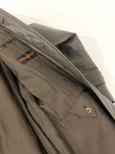 Load image into Gallery viewer, YVES SAINT LAURENT GREY/BROWN LEATHER TRENCH COAT
