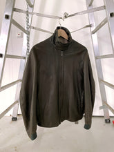 Load image into Gallery viewer, JIL SANDER GREY LEATHER BLOUSON
