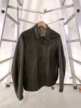 Load image into Gallery viewer, JIL SANDER GREY LEATHER BLOUSON
