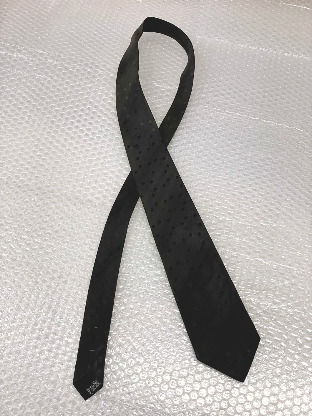 CERRUTI 1881 BLACK SILK TIE