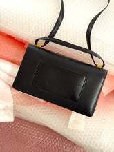 Load image into Gallery viewer, 2012 CELINE BLACK AND WHITE LONG SHOULDER BOX BAG
