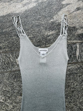Load image into Gallery viewer, THIERRY MUGLER SILVER GLITTER MIDI DRESS
