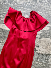 Load image into Gallery viewer, MOSCHINO OPEN BACK SILK VOLANT DRESS
