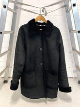 Load image into Gallery viewer, RENÈ LEZARD BLACK SHEARLING JACKET
