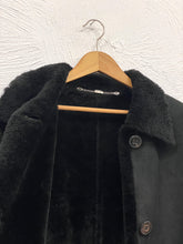 Load image into Gallery viewer, RENÈ LEZARD BLACK SHEARLING JACKET
